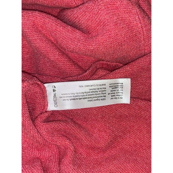 EILEEN FISHER Red Long-Sleeve Loose Fit Knit Sweater Top Women’s Casual Style Si - Picture 7 of 10